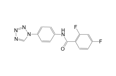 2,4-difluoro-N-[4-(1H-tetraazol-1-yl)phenyl]benzamide