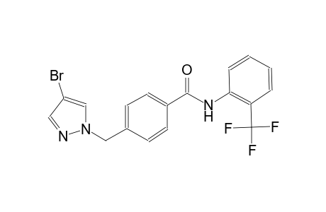 4-[(4-bromo-1H-pyrazol-1-yl)methyl]-N-[2-(trifluoromethyl)phenyl]benzamide
