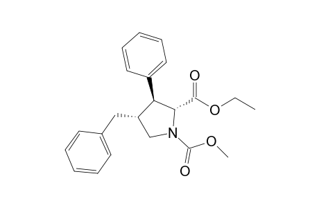 Ethyl (2R,3S,4R)-N-(methoxycarbonyl)-4-benzyl-3-phenylprolinate