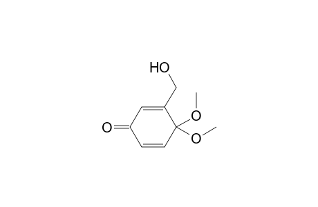 3-(hydroxymethyl)-4,4-dimethoxy-1-cyclohexa-2,5-dienone