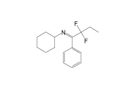 N-(2,2-DIFLUORO-1-PHENYLBUTYLIDENE)-CYCLOHEXYLAMINE