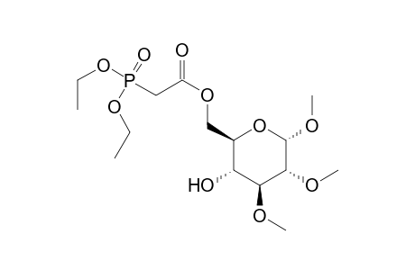 Methyl 6-O-(diethyl phosphonoacetyl)-2,3-di-O-methyl-.alpha.-D-glucopyranoside
