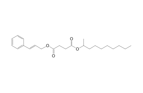 Succinic acid, dec-2-yl 3-phenylprop-2-en-1-yl ester