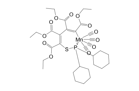 3,3,3,3-TETRACARBONYL-2,2-DICYCLOHEXYL-1-THIA-2-LAMBDA-(4)-PHOSPHA-3-MANGANA-4,6-CYCLOHEPTADIENE-4,5,6,7-TETRACARBOXYLIC-ACID-TETRAETHYLESTER
