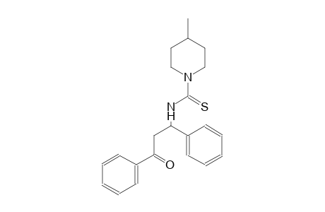 4-methyl-N-(3-oxo-1,3-diphenylpropyl)-1-piperidinecarbothioamide