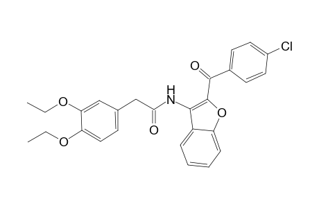 N-[2-(4-chlorobenzoyl)-1-benzofuran-3-yl]-2-(3,4-diethoxyphenyl)acetamide