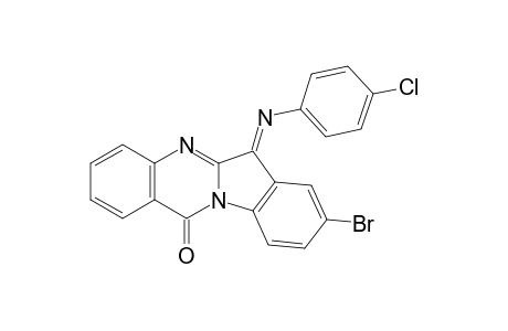 8-Bromo-6-(4-chlorophenylimino)-6H-indolo[2,1-b]quinazolin-12-one