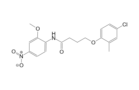 4-(4-chloro-2-methylphenoxy)-N-(2-methoxy-4-nitrophenyl)butanamide