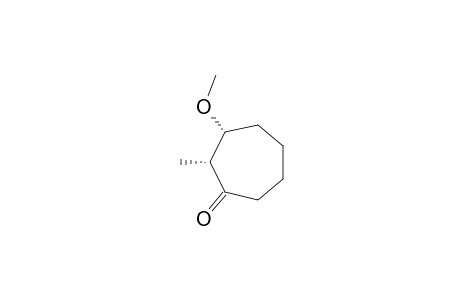 Cycloheptanone, 3-methoxy-2-methyl-, cis-