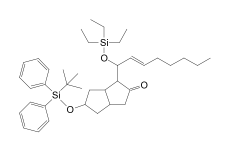 5-[(1',1'-Dimethylethyl)diphenylsilyloxy]hexahydro-1-(1''-triethylsilyloxy-2"-octenyl)-2(1H)-pentalenone