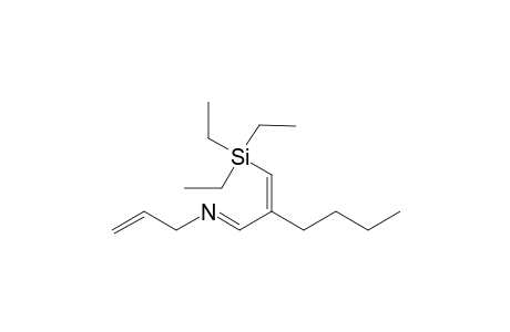 Allyl-[2-[1-triethylsilanyl-meth-(Z)-ylidene]-hex-(E)-ylidene]-amine