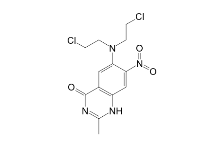 6-[bis(2-chloroethyl)amino]-2-methyl-7-nitro-1H-quinazolin-4-one