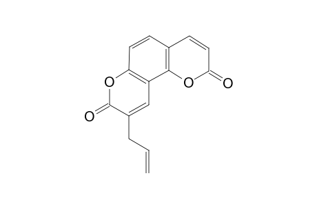 2-Allyl-2H,8H-benzo[1,2-b;3,4-b']dipyran-2,8-dione