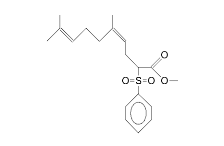 Methyl (Z)-2-benzenesulfonyl-5,9-dimethyl-4,8-decadienoate