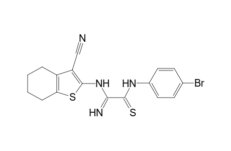N-(4-Bromophenyl)-2-[2-(3-cyano-4,5,6,7-tetrahydro)benzo[b]thienyl]amino-2-iminothioacetamide
