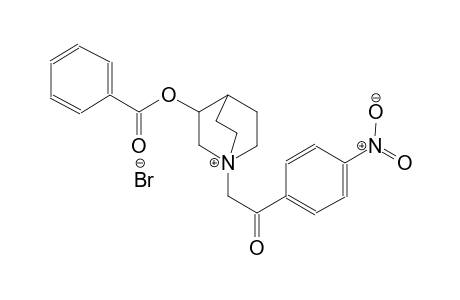 3-(benzoyloxy)-1-[2-(4-nitrophenyl)-2-oxoethyl]-1-azoniabicyclo[2.2.2]octane bromide