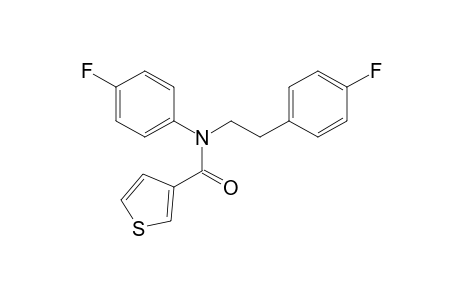 N-(4-Fluorophenyl)-N-[2-(4-fluorophenyl)ethyl]thiophene-3-carboxamide