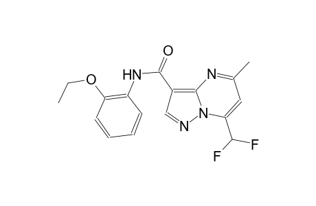 7-(difluoromethyl)-N-(2-ethoxyphenyl)-5-methylpyrazolo[1,5-a]pyrimidine-3-carboxamide