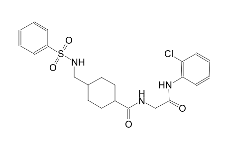 cyclohexanecarboxamide, N-[2-[(2-chlorophenyl)amino]-2-oxoethyl]-4-[[(phenylsulfonyl)amino]methyl]-