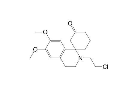 2-(2-Chloroethyl)-6,7-dimethoxy-1'-spiro[3,4-dihydroisoquinoline-1,3'-cyclohexane]one