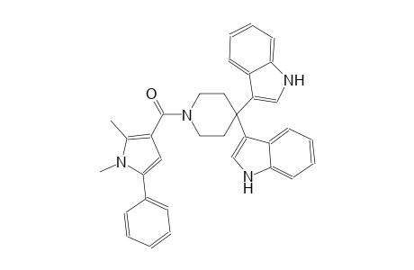 1H-indole, 3-[1-[(1,2-dimethyl-5-phenyl-1H-pyrrol-3-yl)carbonyl]-4-(1H-indol-3-yl)-4-piperidinyl]-