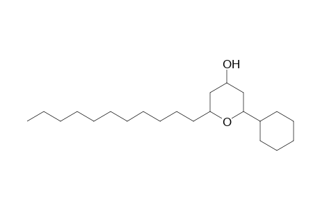 2-Cyclohexyltetrahydro-6-undecyl-2H-pyran-4-ol