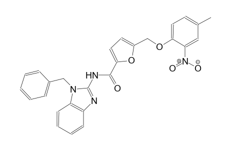 N-(1-benzyl-1H-benzimidazol-2-yl)-5-[(4-methyl-2-nitrophenoxy)methyl]-2-furamide