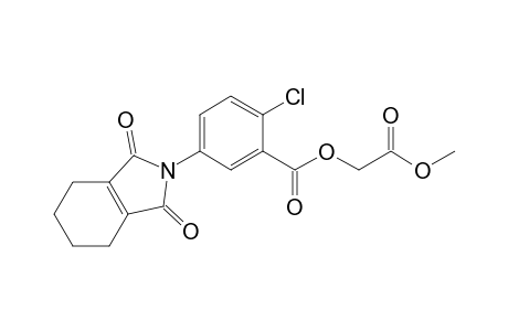 Benzoic acid, 2-chloro-5-(1,3,4,5,6,7-hexahydro-1,3-dioxo-2H-isoindol-2-yl)-, 2-methoxy-2-oxoethyl ester