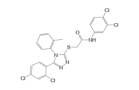 N-(3,4-dichlorophenyl)-2-{[5-(2,4-dichlorophenyl)-4-(2-methylphenyl)-4H-1,2,4-triazol-3-yl]sulfanyl}acetamide