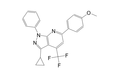 3-cyclopropyl-6-(4-methoxyphenyl)-1-phenyl-4-(trifluoromethyl)-1H-pyrazolo[3,4-b]pyridine