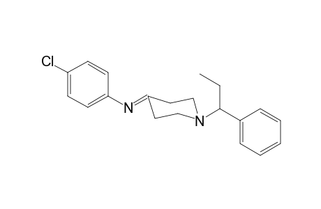 N-4-Chlorophenyl-1-(1-phenylpropyl)piperidin-4-imine