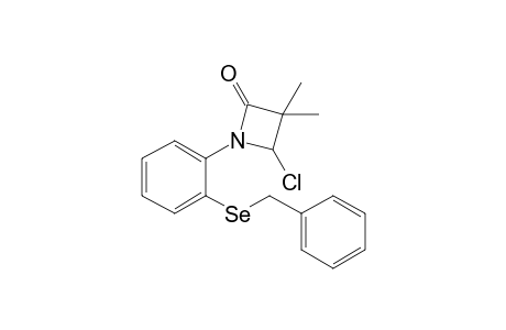 4-Chloro-3,3-dimethyl-1-[2'-(benzylseleno)phenyl]-2-azetidinone