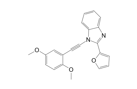 2-(2-Furanyl)-1-(2-(2,5-dimethoxyphenyl)ethynyl)-1H-benzimidazole