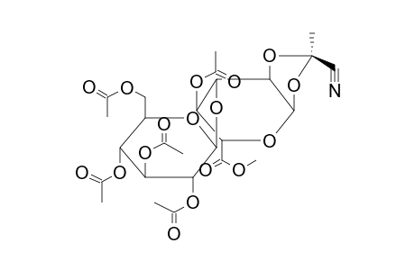 METHYL 4-O-ACETYL-3-O-(2,3,4,6-TETRA-O-ACETYL-BETA-D-GLUCOPYRANOSYL)-1,2-O-[1-(EXO-CYANO)ETHYLIDENE]-ALPHA-D-GLUCOPYRANURONATE