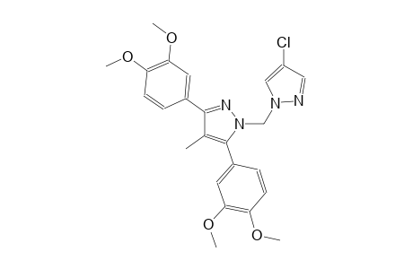 1-[(4-chloro-1H-pyrazol-1-yl)methyl]-3,5-bis(3,4-dimethoxyphenyl)-4-methyl-1H-pyrazole