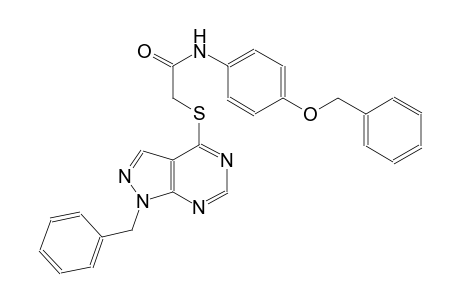 N-[4-(benzyloxy)phenyl]-2-[(1-benzyl-1H-pyrazolo[3,4-d]pyrimidin-4-yl)sulfanyl]acetamide