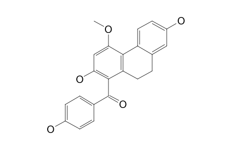 2,7-DIHYDROXY-1-(PARA-HYDROXYBENZOYL)-4-METHOXY-9,10-DIHYDROPHENANTHRENE