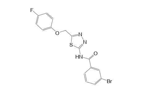 3-bromo-N-{5-[(4-fluorophenoxy)methyl]-1,3,4-thiadiazol-2-yl}benzamide
