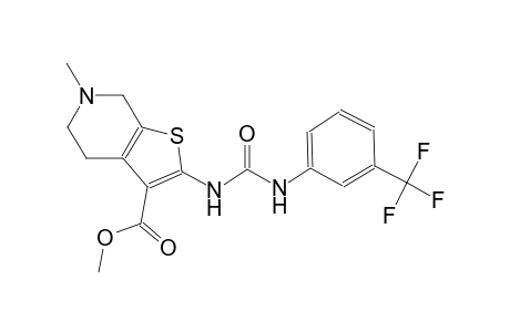 methyl 6-methyl-2-({[3-(trifluoromethyl)anilino]carbonyl}amino)-4,5,6,7-tetrahydrothieno[2,3-c]pyridine-3-carboxylate