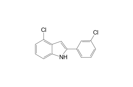 4-Chloro-2-(3-chlorophenyl)-1H-indole