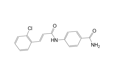 4-{[(2E)-3-(2-chlorophenyl)-2-propenoyl]amino}benzamide