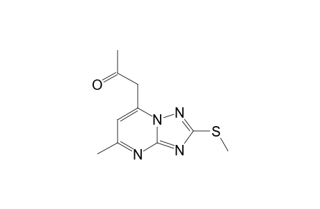 5-ACETONYL-7-METHYL-2-METHYLTHIO-1,2,4-TRIAZOLO-[1.5-A]-PYRIMIDINE