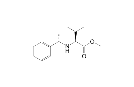 (S)-Methyl 3-methyl-2-[(S)-1-phenylethylamino]butanoate