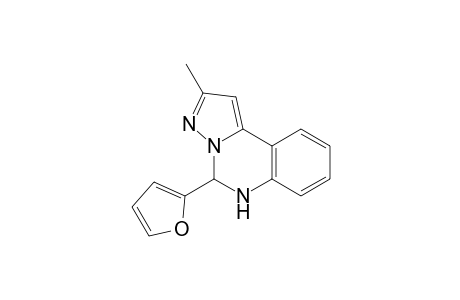 Pyrazolo[1,5-c]quinazoline, 5-(2-furanyl)-5,6-dihydro-2-methyl-