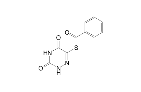 S-(3,5-Dioxo-2,3,4,5-tetrahydro-1,2,4-triazin-6-yl) benzenecarbothioate