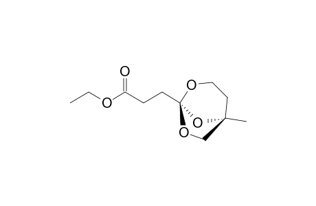 3-[(1S,5R)-1-methyl-4,6,8-trioxabicyclo[3.2.1]octan-5-yl]propanoic acid ethyl ester