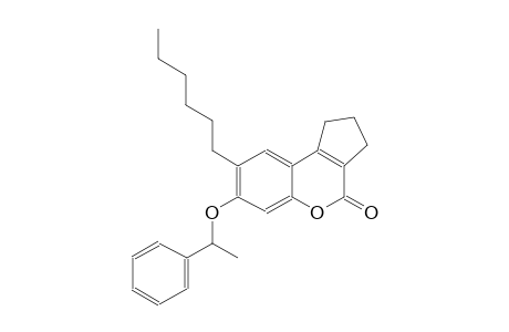 8-hexyl-7-(1-phenylethoxy)-2,3-dihydrocyclopenta[c]chromen-4(1H)-one