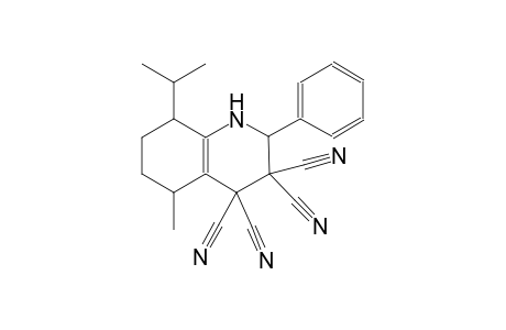 8-isopropyl-5-methyl-2-phenyl-1,2,5,6,7,8-hexahydro-3,3,4,4-quinolinetetracarbonitrile