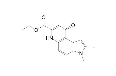3H-Pyrrolo[3,2-f]quinoline-7-carboxylic acid, 6,9-dihydro-2,3-dimethyl-9-oxo-, ethyl ester