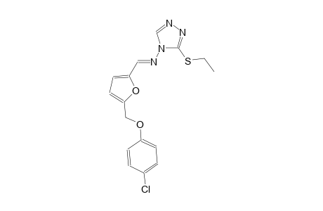 N-((E)-{5-[(4-chlorophenoxy)methyl]-2-furyl}methylidene)-3-(ethylsulfanyl)-4H-1,2,4-triazol-4-amine